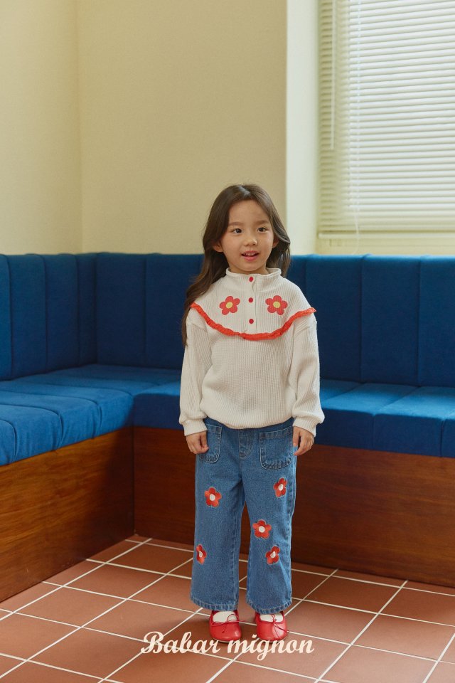 Babar Mignon - Korean Children Fashion - #littlefashionista - Flower Waffle Anorak - 9