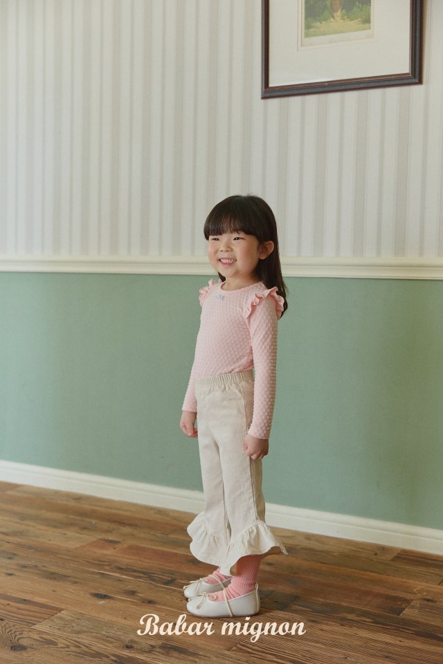 Babar Mignon - Korean Children Fashion - #magicofchildhood - Frill Tee - 12