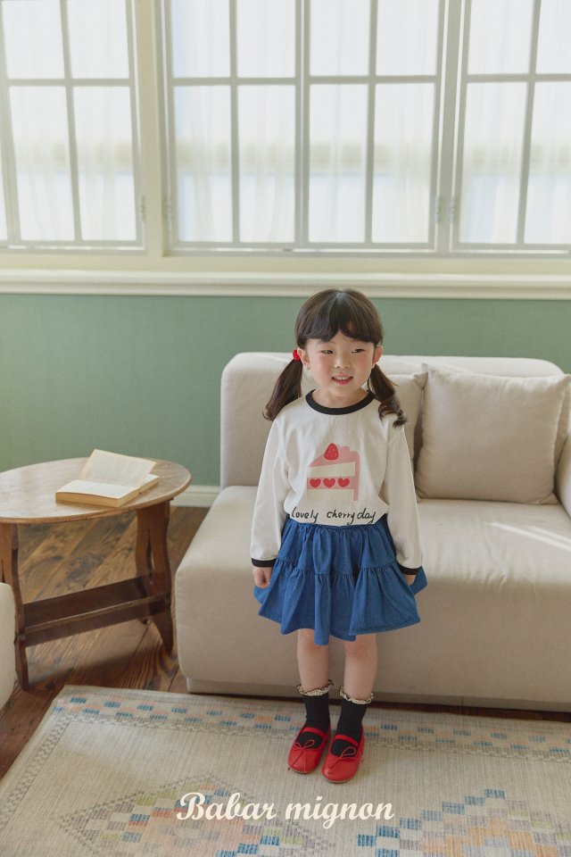 Babar Mignon - Korean Children Fashion - #minifashionista - Denim Skirt - 11