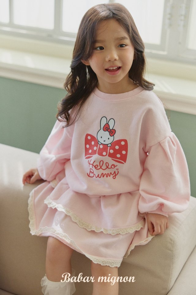 Babar Mignon - Korean Children Fashion - #minifashionista - Hello Bunny Sweatshirts - 8