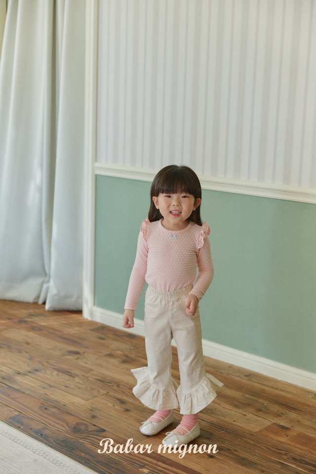Babar Mignon - Korean Children Fashion - #minifashionista - Frill Bootcut Pants - 10