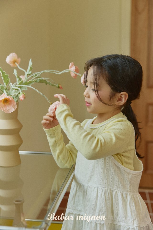 Babar Mignon - Korean Children Fashion - #prettylittlegirls - Lace Basic Tee - 3