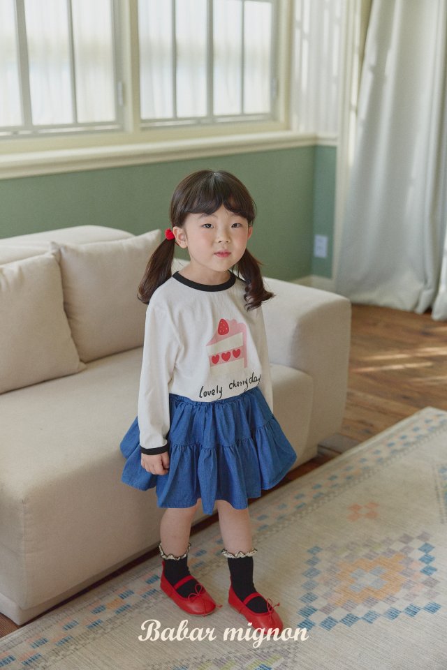 Babar Mignon - Korean Children Fashion - #prettylittlegirls - Denim Skirt - 12