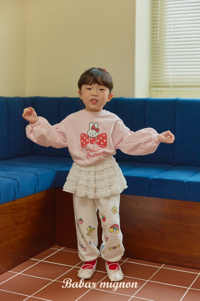 Babar Mignon - Korean Children Fashion - #prettylittlegirls - Hello Bunny Sweatshirts - 9