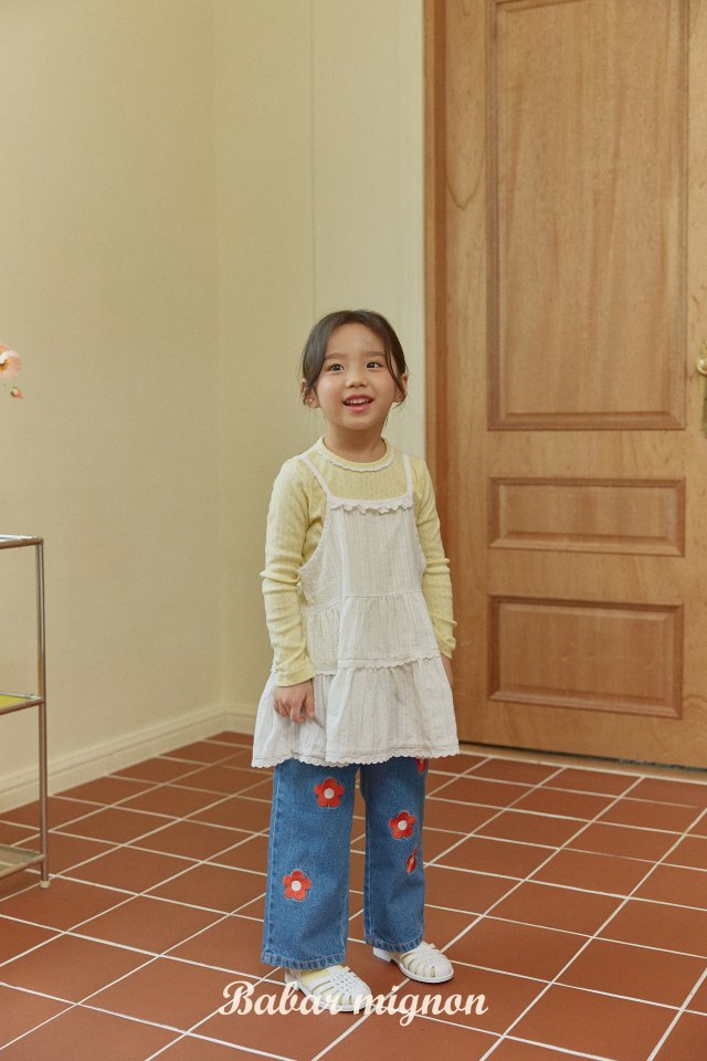 Babar Mignon - Korean Children Fashion - #prettylittlegirls - Strap Frill Bustier Dress - 3