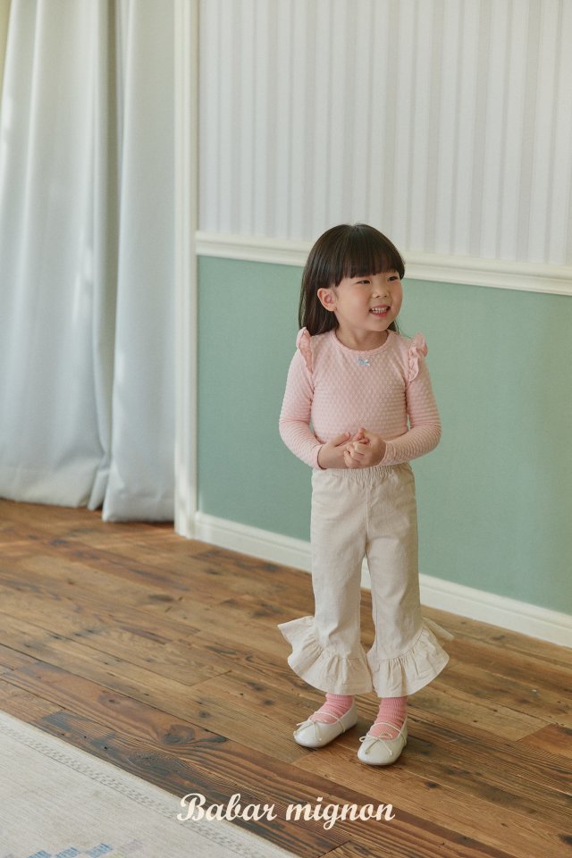 Babar Mignon - Korean Children Fashion - #prettylittlegirls - Frill Bootcut Pants - 11