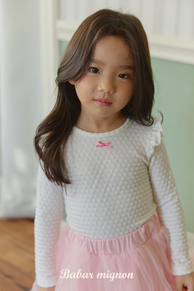 Babar Mignon - Korean Children Fashion - #stylishchildhood - Frill Tee