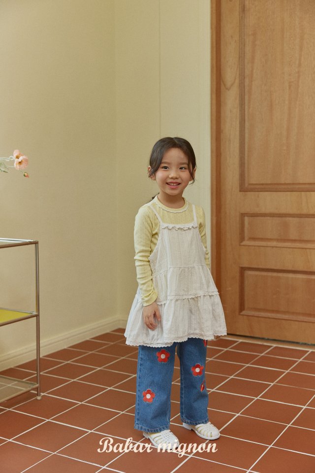 Babar Mignon - Korean Children Fashion - #prettylittlegirls - Strap Frill Bustier Dress - 4