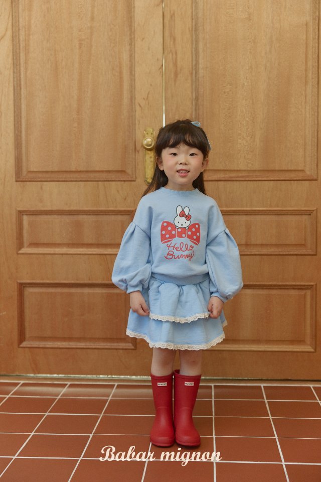 Babar Mignon - Korean Children Fashion - #toddlerclothing - Hello Bunny Sweatshirts - 11