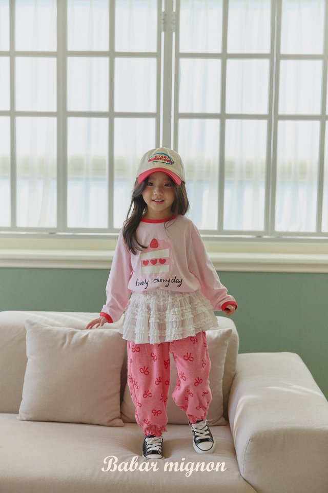 Babar Mignon - Korean Children Fashion - #toddlerclothing - Ribbon Jogger Pants - 7
