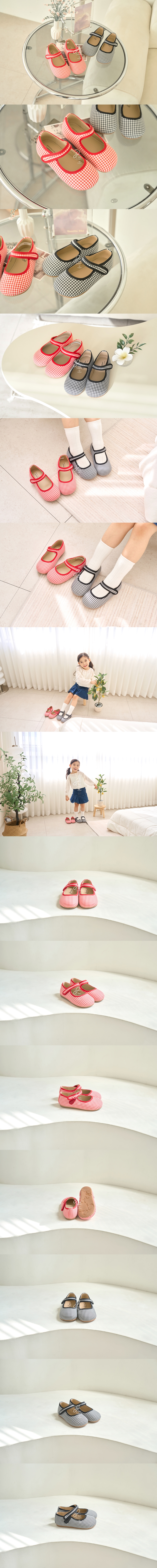 Babyzzam - Korean Children Fashion - #Kfashion4kids - Check Basic Flat