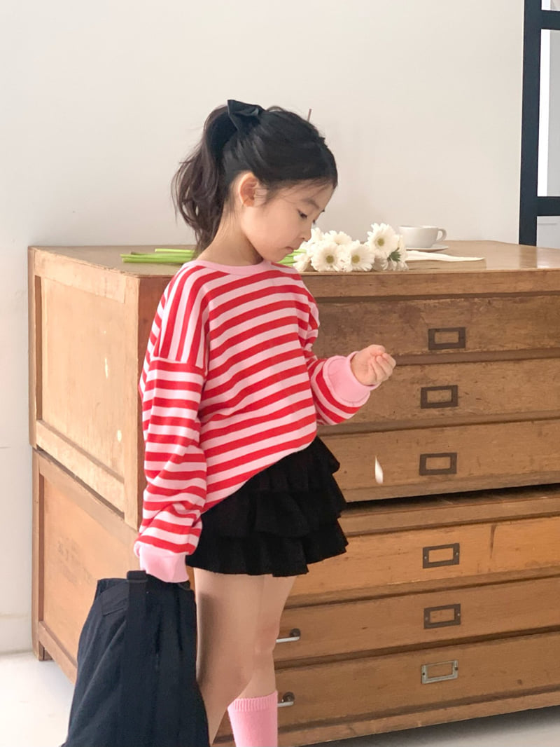Bailey - Korean Children Fashion - #designkidswear - Peekaboo Stripe Tee - 9