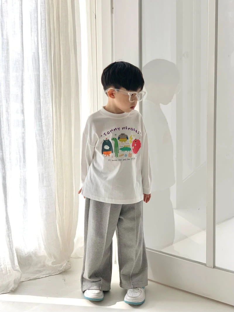 Bailey - Korean Children Fashion - #magicofchildhood - Natural Cartoon Tee - 6