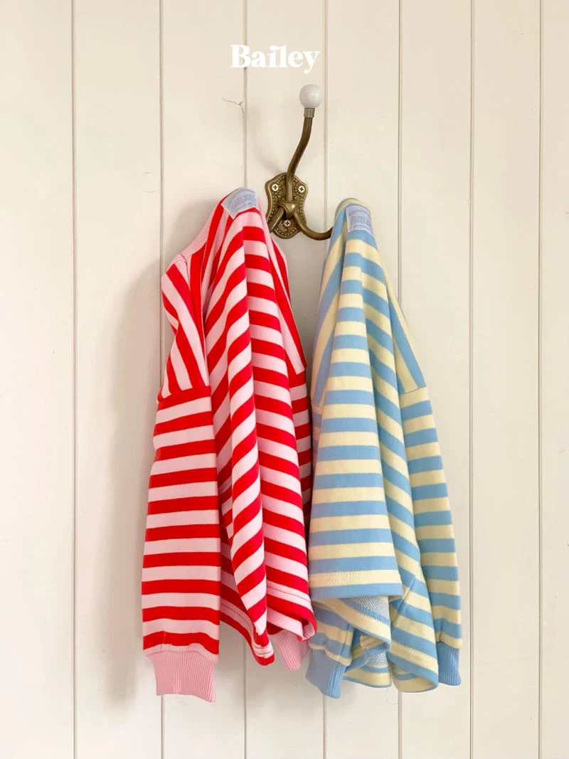 Bailey - Korean Children Fashion - #magicofchildhood - Peekaboo Stripe Tee