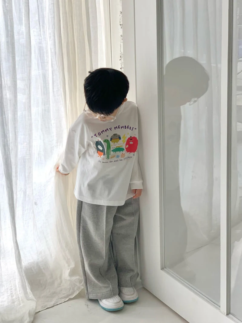 Bailey - Korean Children Fashion - #minifashionista - Natural Cartoon Tee - 7