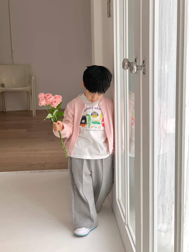 Bailey - Korean Children Fashion - #toddlerclothing - Natural Cartoon Tee - 10