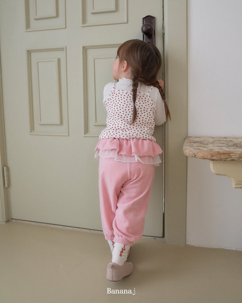 Banana J - Korean Children Fashion - #designkidswear - Strawberry Flower Tank Top - 7