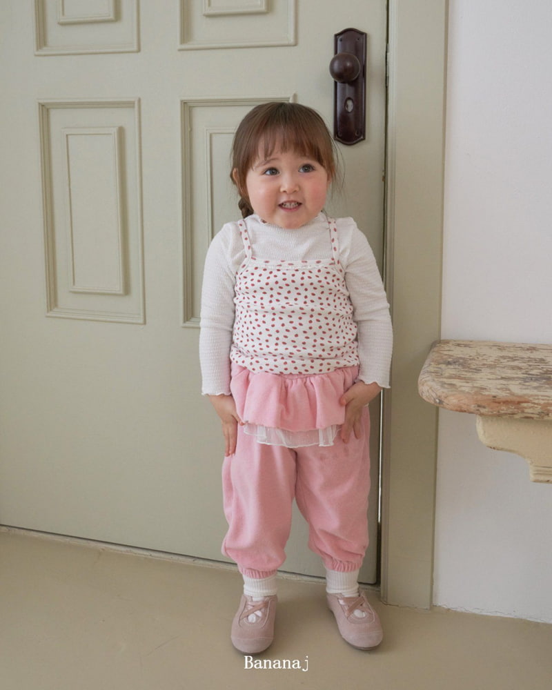 Banana J - Korean Children Fashion - #discoveringself - Strawberry Flower Tank Top - 8