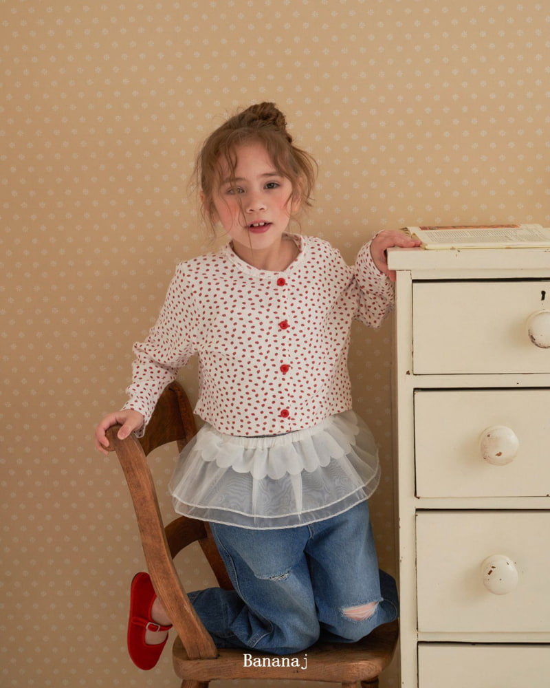 Banana J - Korean Children Fashion - #littlefashionista - Strawberry Flower Cardigan - 7
