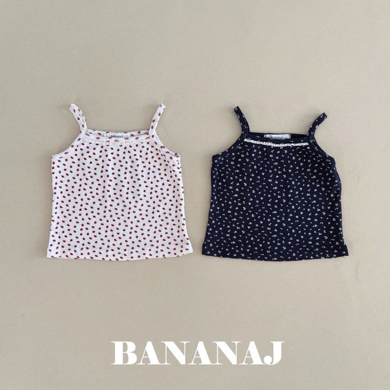 Banana J - Korean Children Fashion - #magicofchildhood - Strawberry Flower Tank Top