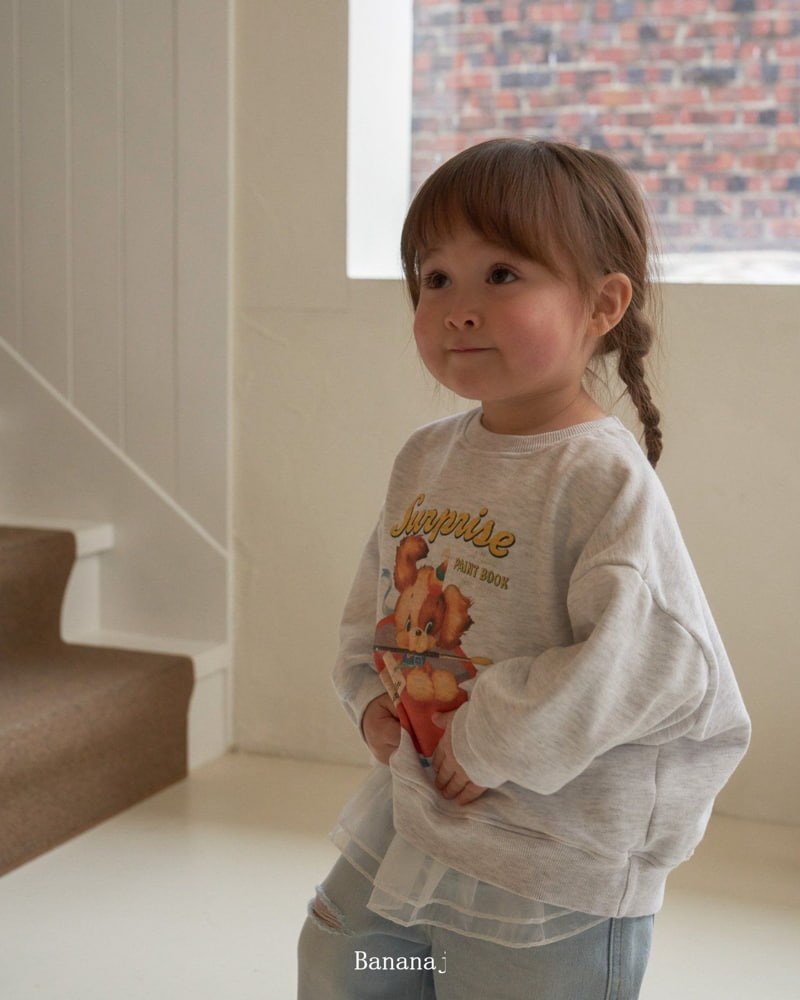Banana J - Korean Children Fashion - #prettylittlegirls - Lucky Boxy Sweatshirts - 9