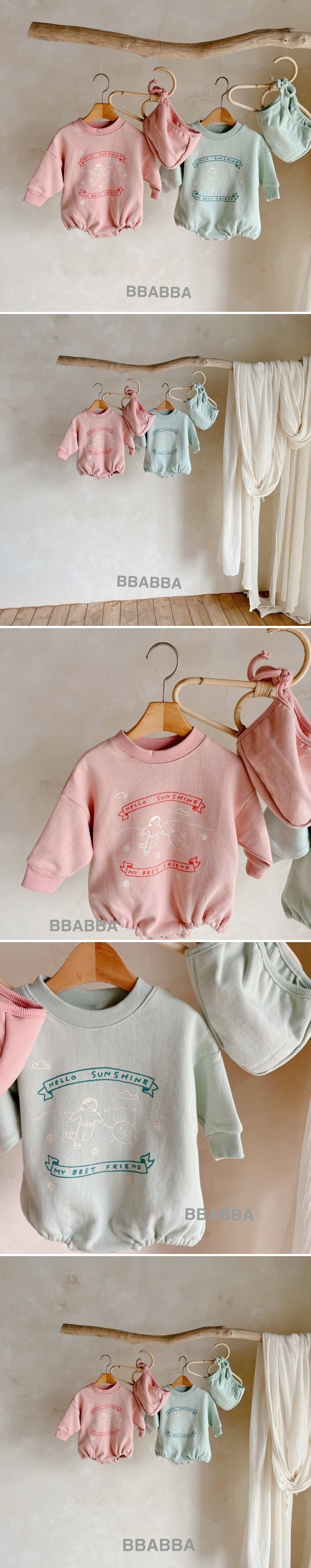 Bbabba - Korean Baby Fashion - #babyfashion - Hello Sunshine Romper with Bonnet