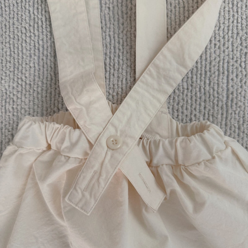 Bella Bambina - Korean Baby Fashion - #smilingbaby - Bebe Suspenders One-piece - 4