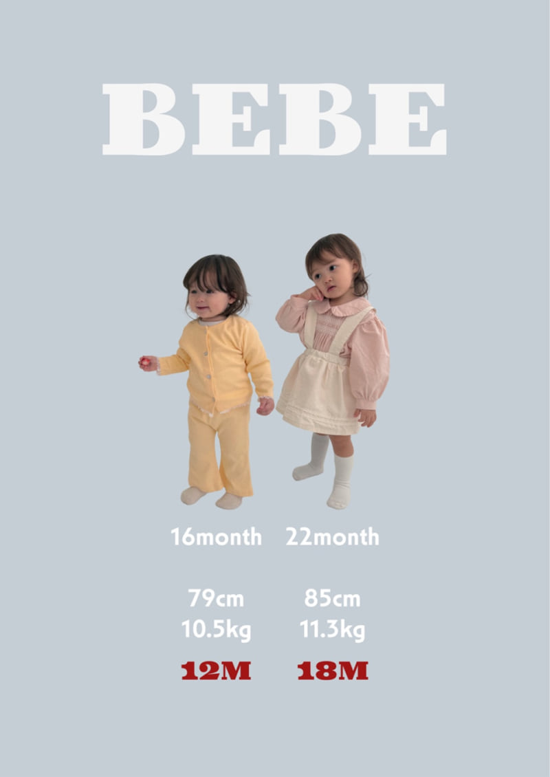 Bella Bambina - Korean Baby Fashion - #babyfever - Bebe Judy Bootcut Set - 12