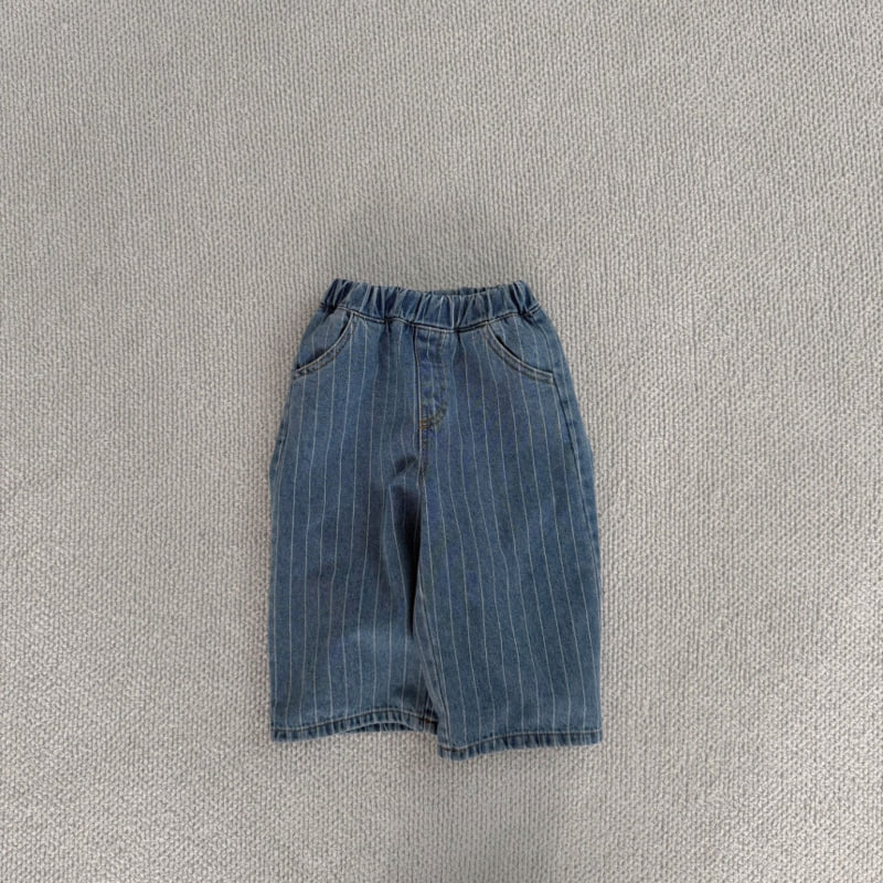 Bella Bambina - Korean Baby Fashion - #babygirlfashion - Bebe Striped Jeans