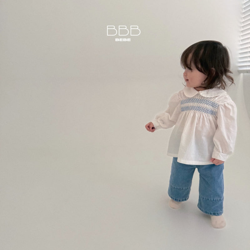 Bella Bambina - Korean Baby Fashion - #babyootd - Bebe Porter Slit Denim Pants - 9