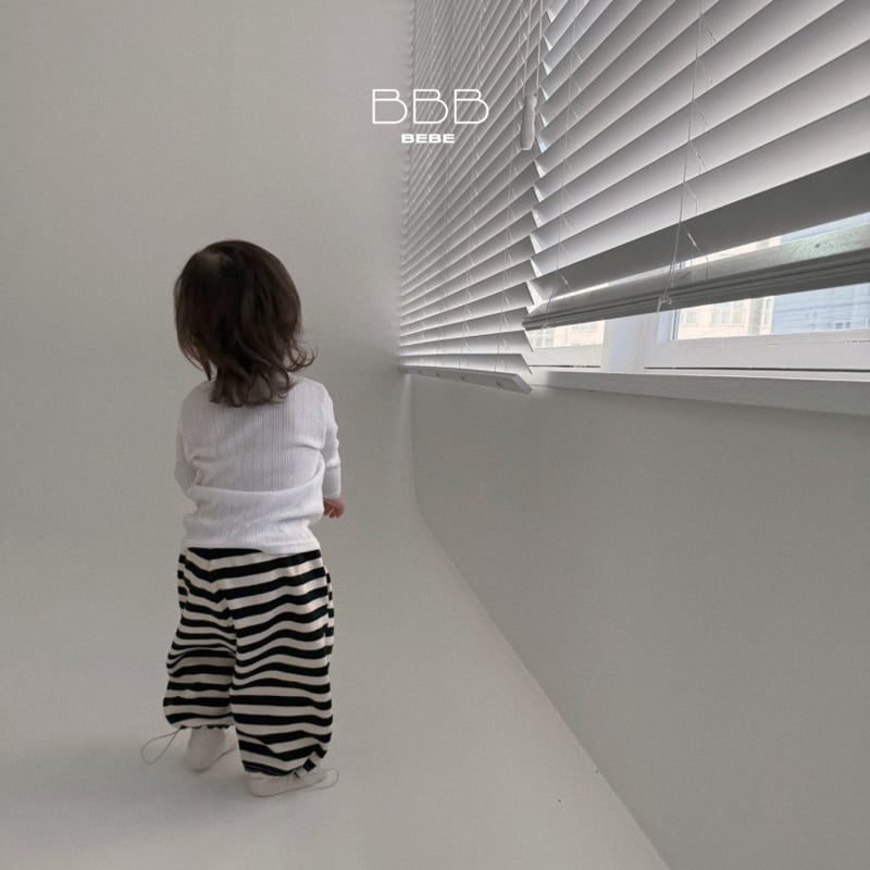Bella Bambina - Korean Baby Fashion - #babyoutfit - Bebe Striped Jogger Pants - 3