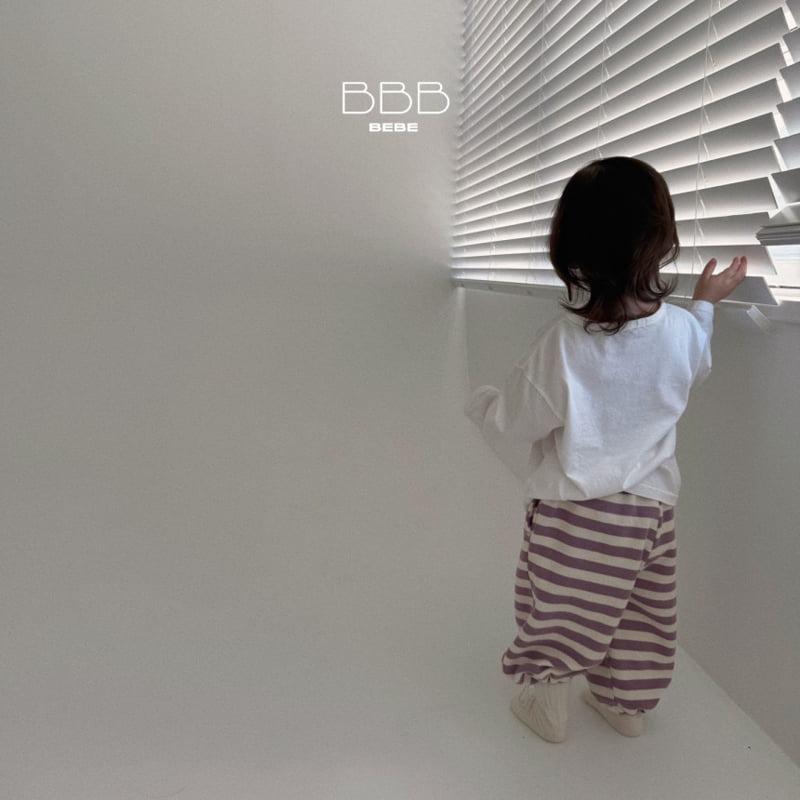 Bella Bambina - Korean Baby Fashion - #babyoutfit - Bebe Striped Jogger Pants - 4