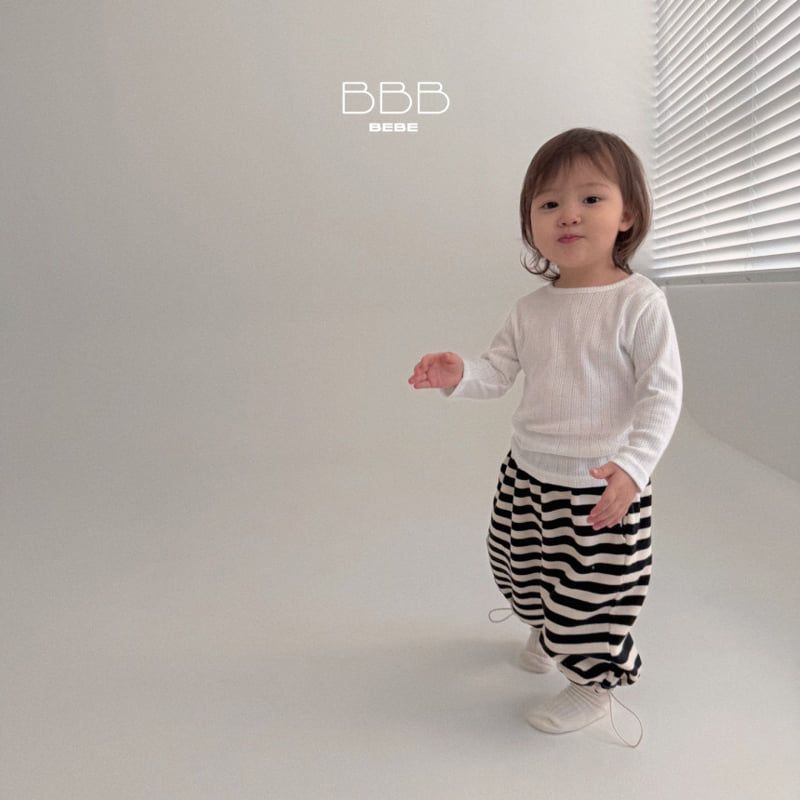 Bella Bambina - Korean Baby Fashion - #onlinebabyboutique - Bebe Striped Jogger Pants - 5