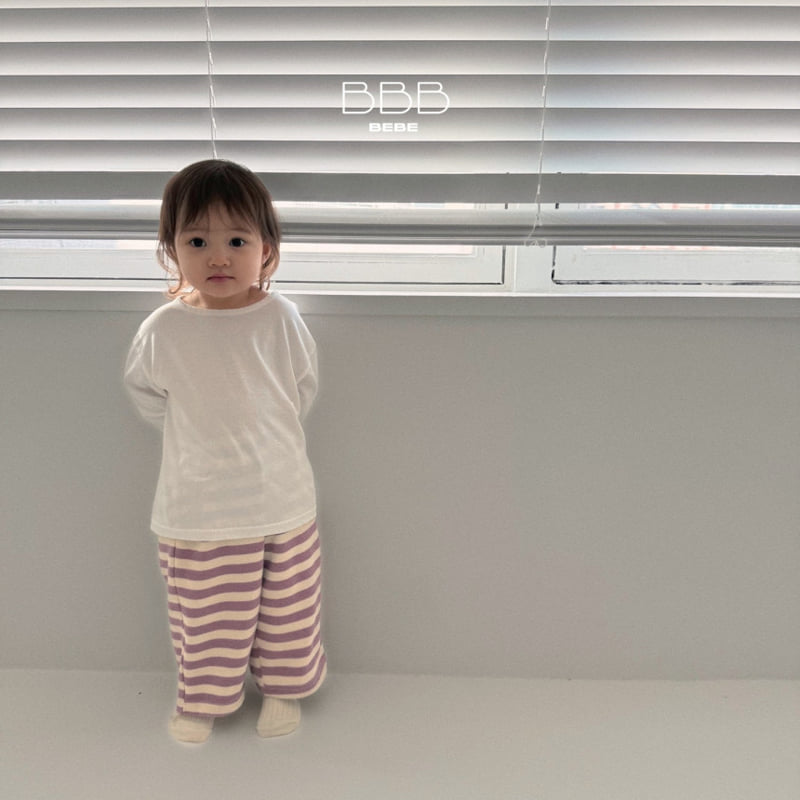 Bella Bambina - Korean Baby Fashion - #onlinebabyshop - Bebe Striped Jogger Pants - 6