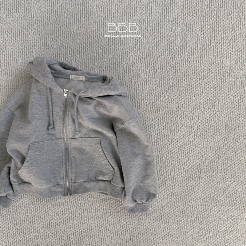 Bella Bambina - Korean Children Fashion - #Kfashion4kids - Heavy Crop Hooded Zip-up Jumper - 3