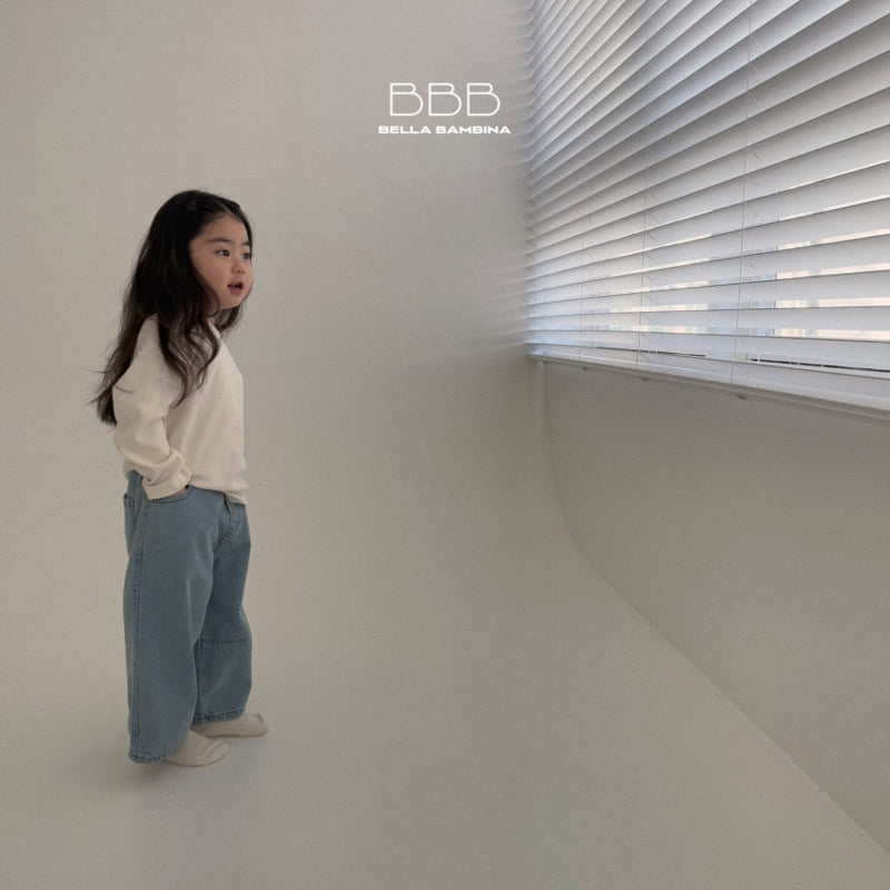 Bella Bambina - Korean Children Fashion - #childofig - Ribbed Basic Tee - 4