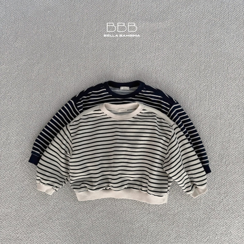 Bella Bambina - Korean Children Fashion - #kidzfashiontrend - Stripe Crop Sweatshirts
