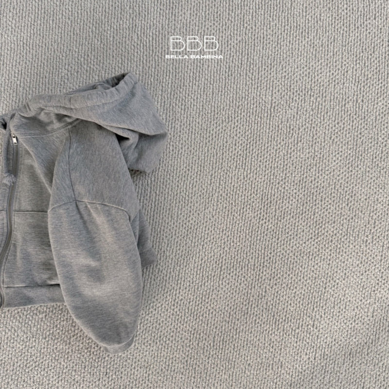 Bella Bambina - Korean Children Fashion - #Kfashion4kids - Heavy Crop Hooded Zip-up Jumper - 4
