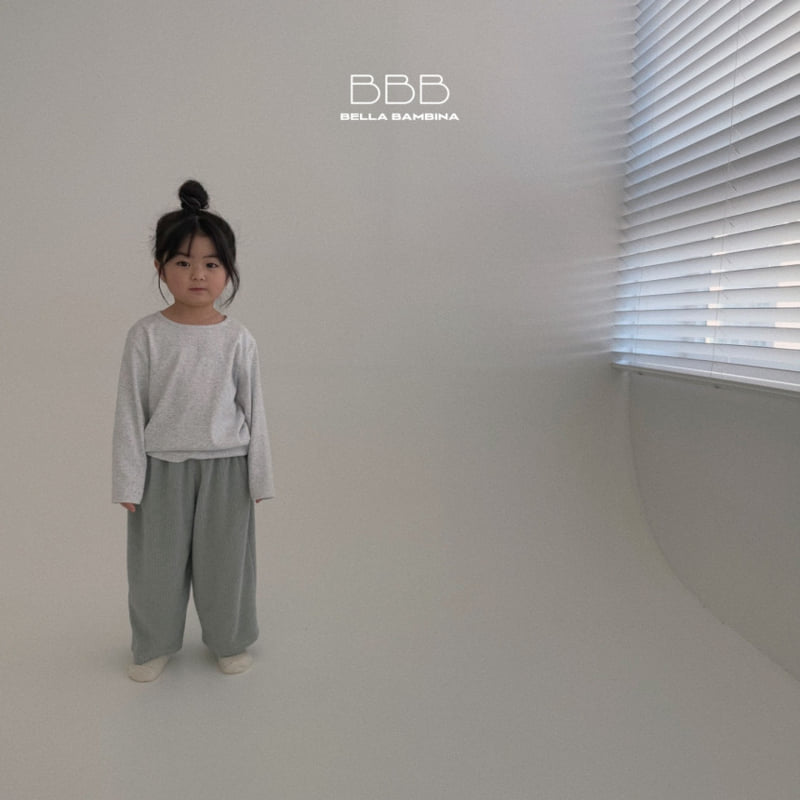 Bella Bambina - Korean Children Fashion - #littlefashionista - Ribbed Basic Tee - 12