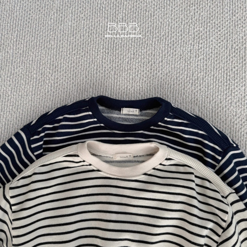 Bella Bambina - Korean Children Fashion - #littlefashionista - Stripe Crop Sweatshirts - 4