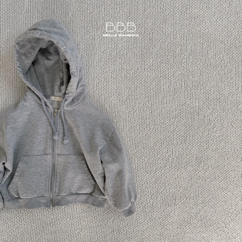 Bella Bambina - Korean Children Fashion - #minifashionista - Heavy Crop Hooded Zip-up Jumper - 6