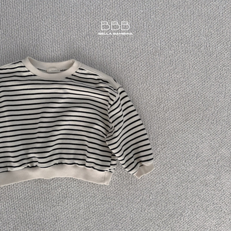 Bella Bambina - Korean Children Fashion - #todddlerfashion - Stripe Crop Sweatshirts - 7