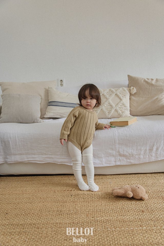 Bellot - Korean Baby Fashion - #babyboutique - Ribbed Suit - 5