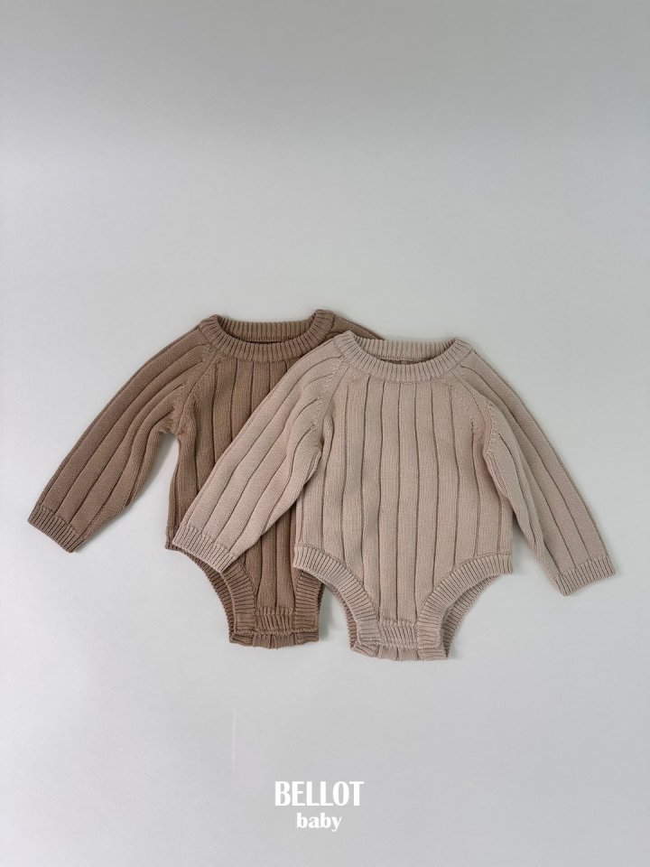 Bellot - Korean Baby Fashion - #babyboutiqueclothing - Ribbed Suit - 7
