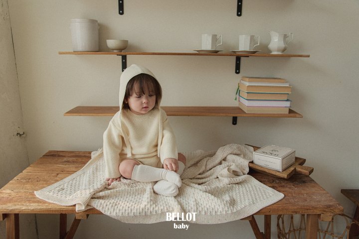 Bellot - Korean Baby Fashion - #babyfashion - Purl Button Knit - 5