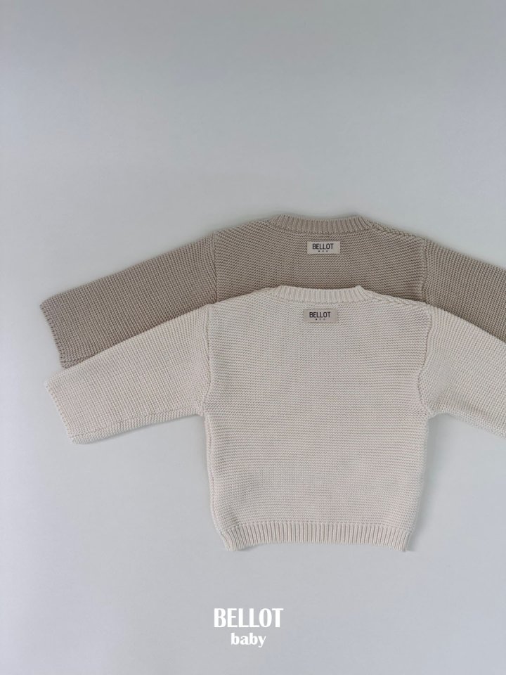 Bellot - Korean Baby Fashion - #babylifestyle - Purl Button Knit - 8