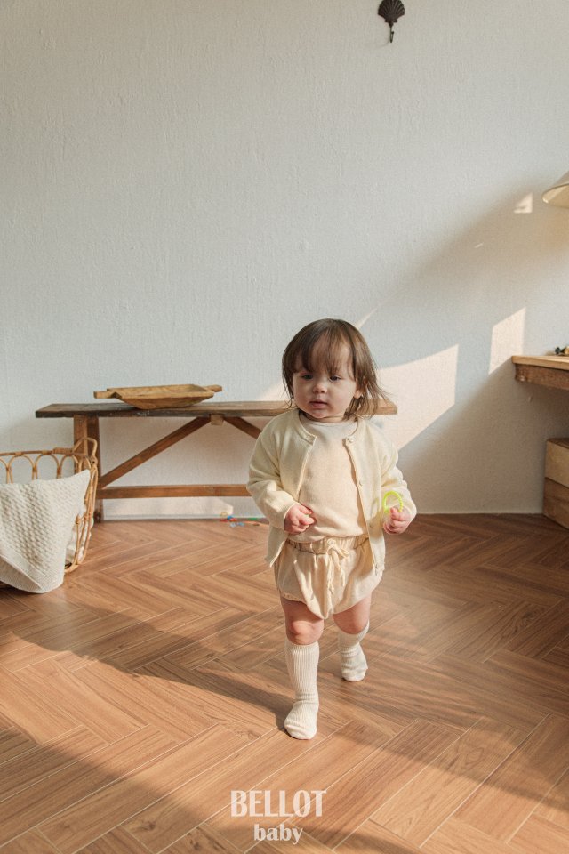 Bellot - Korean Baby Fashion - #babyootd - Bebe Even Cardigan - 2