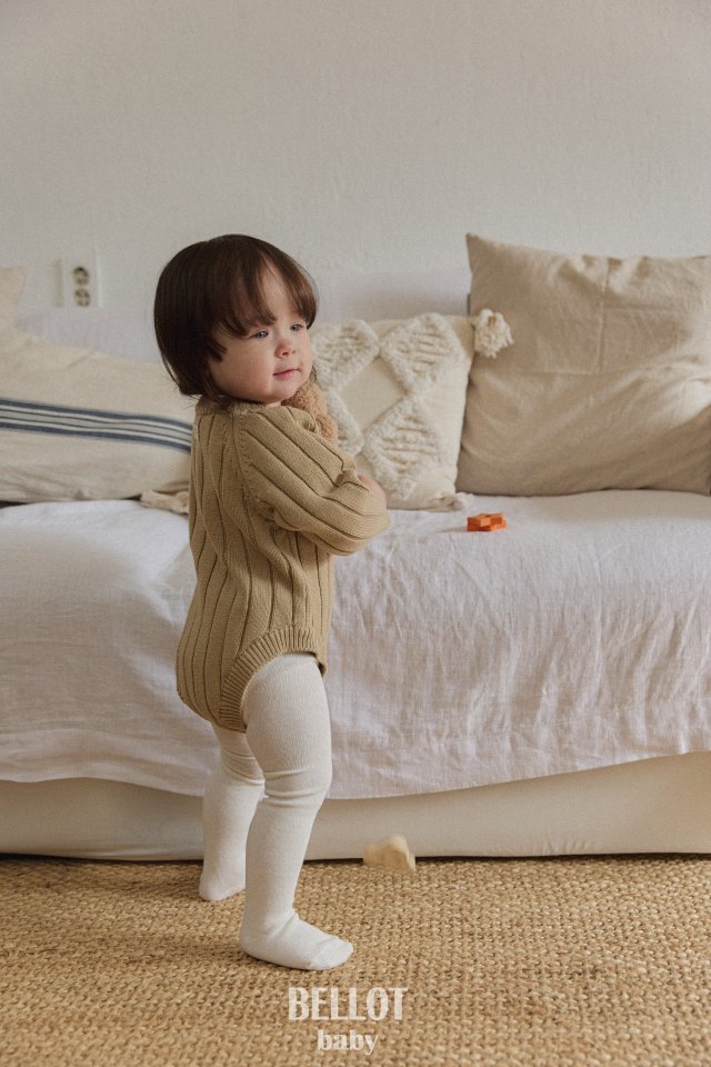 Bellot - Korean Baby Fashion - #babyoutfit - Ribbed Suit