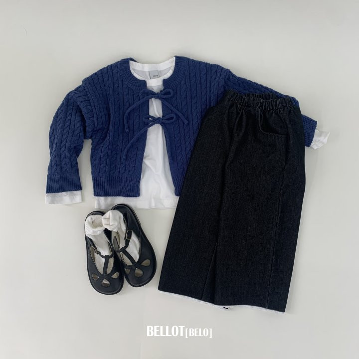 Bellot - Korean Children Fashion - #minifashionista - Lace Denim Pants - 6