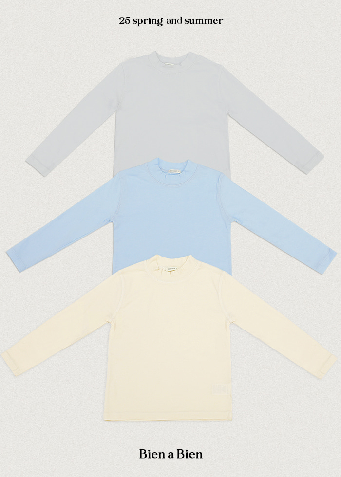 Bien A Bien - Korean Children Fashion - #childofig - Ressen Mockneck Tee - 2